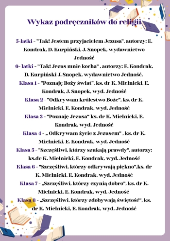 White Purple Book Frame Border Document