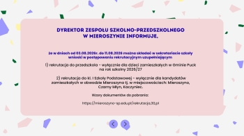 Ogłoszenie rekrutacja